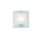 143-WB Blake 1 Light Wall Light Clear/frosted Glass & Chrome Plate (S)