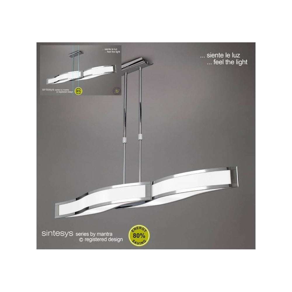 M0666 Sintesys Linear Telescopic Convertible To Semi Flush E27 4 Light E27 - M0666