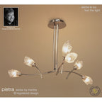 M0181AB Pietra Pendant 3 Arm 6 Light G9 Antique Brass