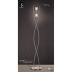 M0583 Amel Floor Lamp 2 Light G9 Polished Chrome