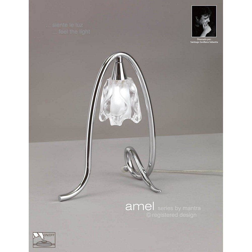 M0629 Amel Table 1 Light G9 Polished Chrome