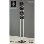 M1270 Tokio Floor Lamp 4 Light G9 Gloss Black/Polished Chrome