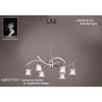 M3030 Salomon Telescopic Lamp 6 Light G9 Satin Nickel