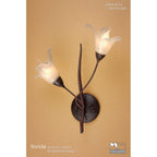 M4355/S Florida Wall Lamp Switched 2 Light E14 Brown/Black Oxide