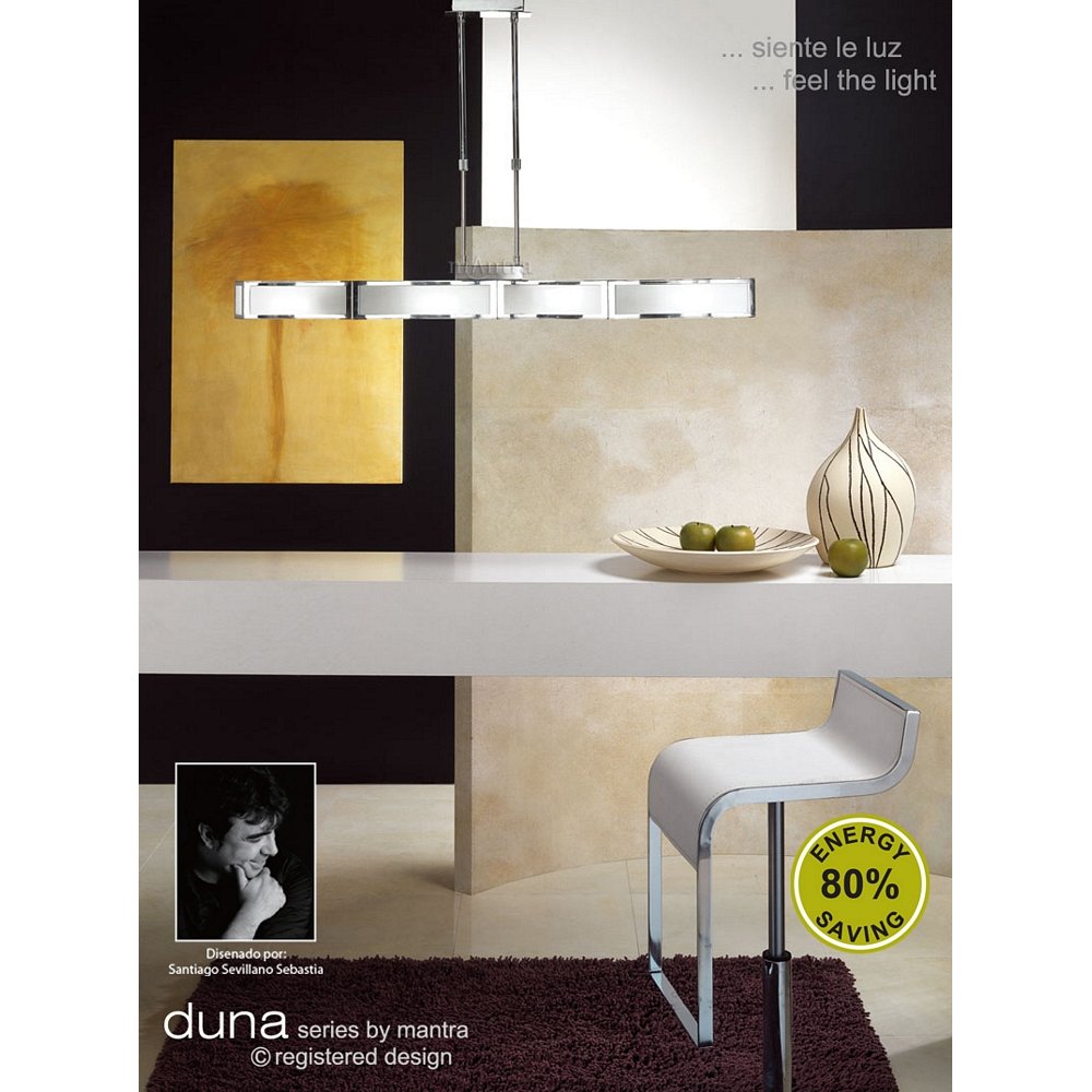 M8397 Nora 3 Light Linear Pendant Gold/White/Clear Glass With Frosted Inner