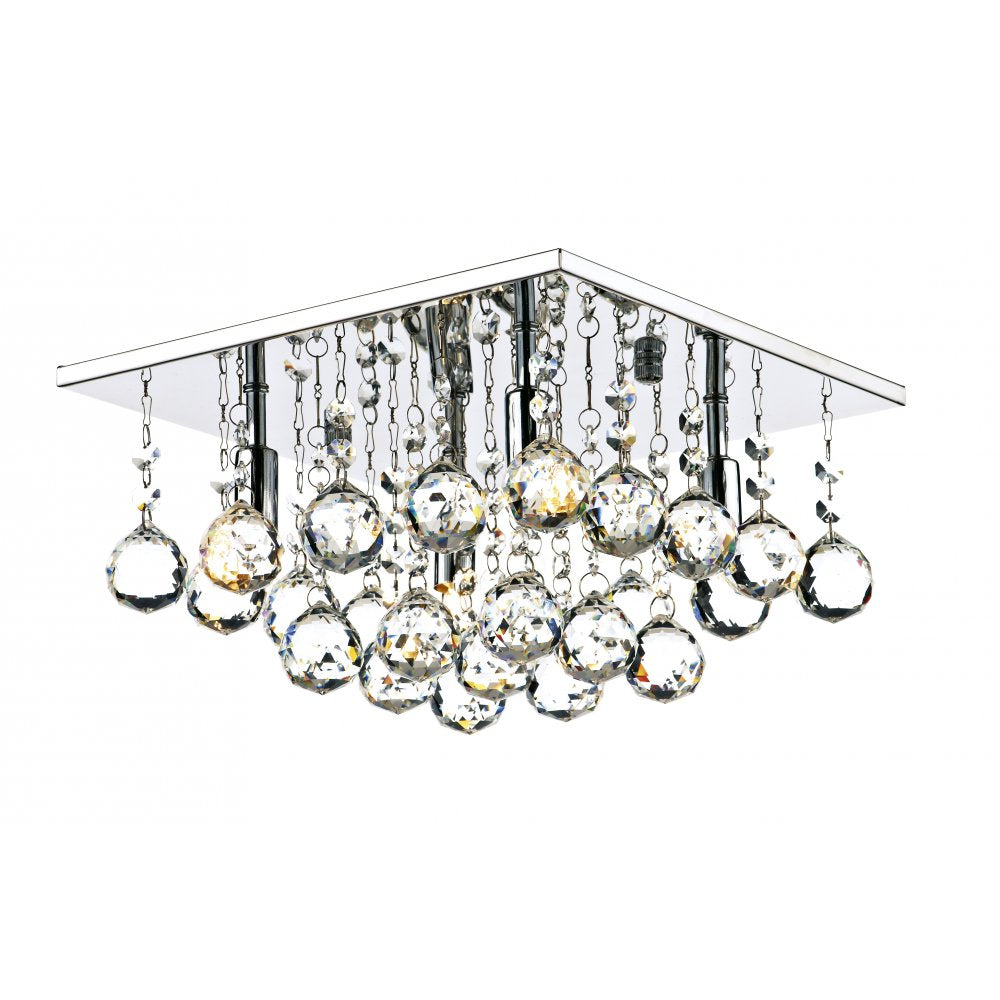 Dar ABA5250 Abacus Square Flush Polished Chrome