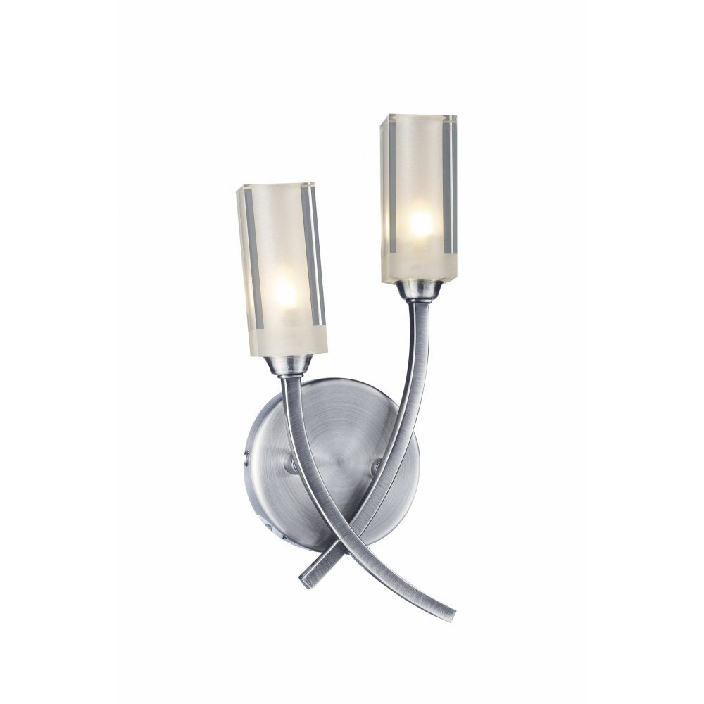 Dar MOR0946 Morgan Double Wall Bracket Sat Chrome