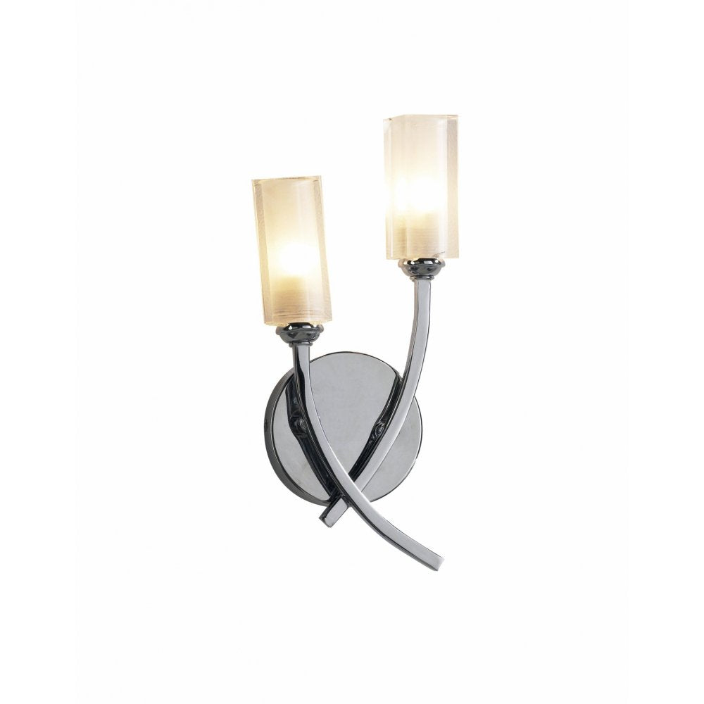 Dar MOR0950 Morgan Double Wall Bracket Polished Chrome