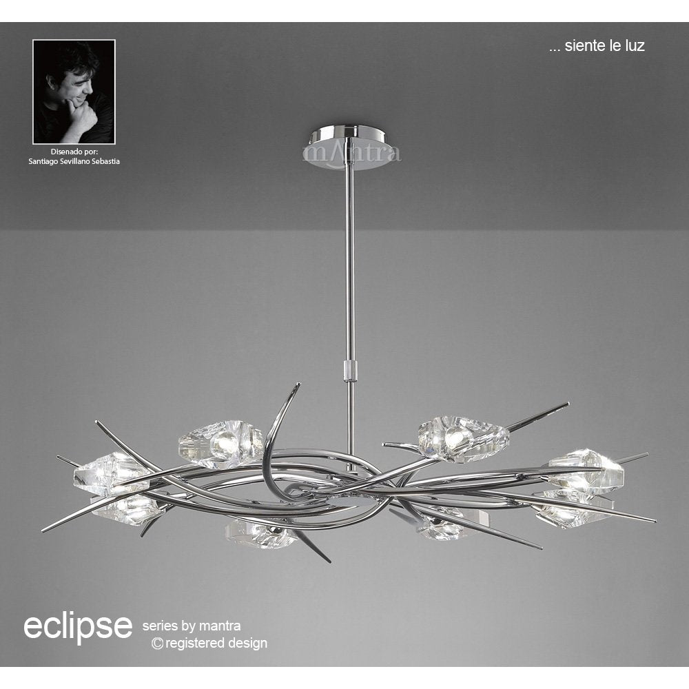 M1450 Eclipse Telescopic 8 Light G9 Polished Chrome