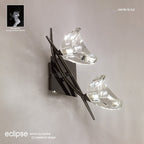 M1462BC Eclipse Wall Lamp 2 Light G9 Black Chrome