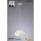 M1941 Pasion Rectangular Pendant 4 Light E27 Gloss White/White Acrylic/Polished Chrome