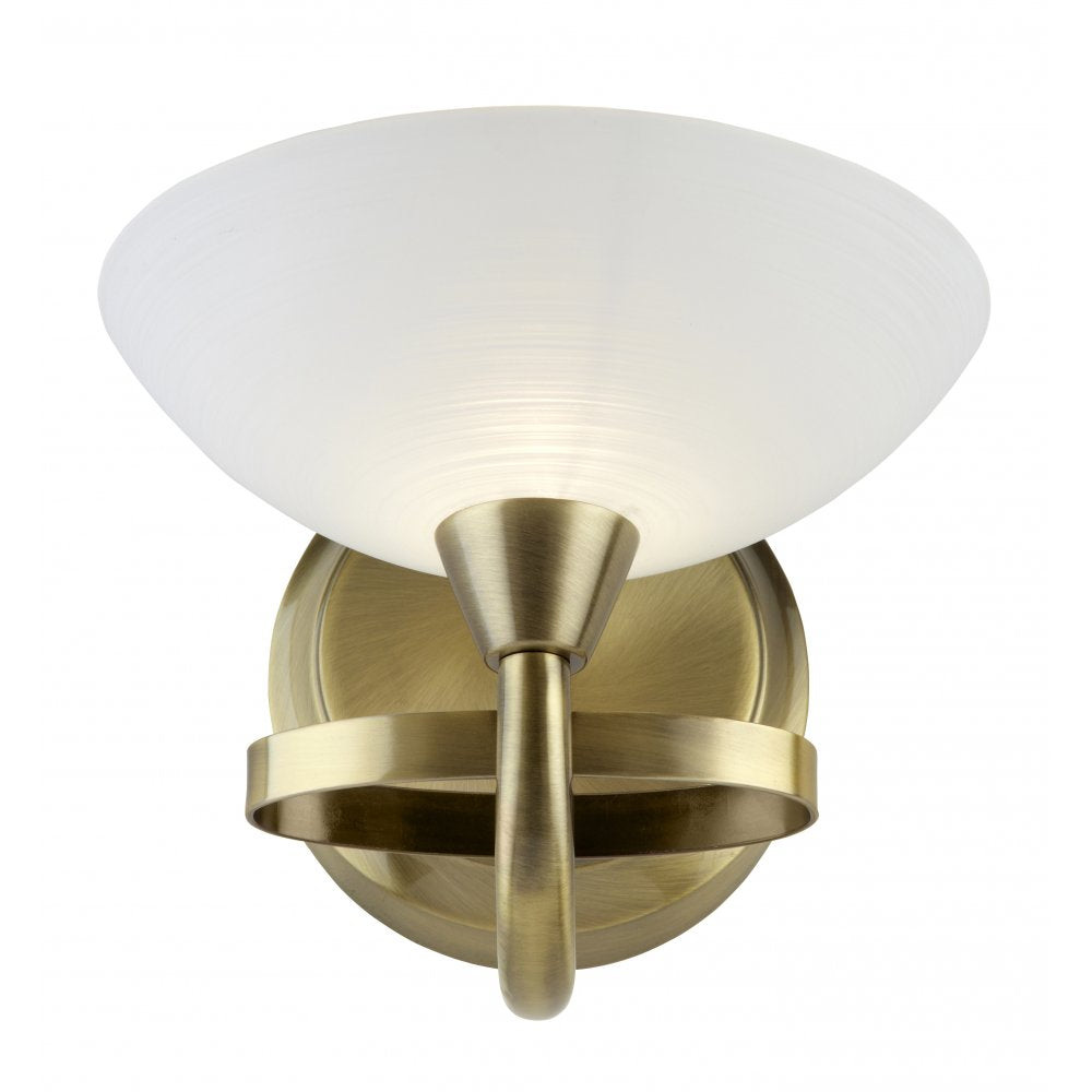 CAGNEY-1WBAB 1 Light Wall Bracket In Antique Brass