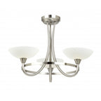 CAGNEY-3SC 3 Light Ceiling Fitting Satin Chrome