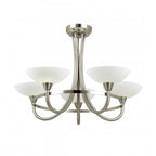 CAGNEY-5SC 5 Light Ceiling Fitting Satin Chrome