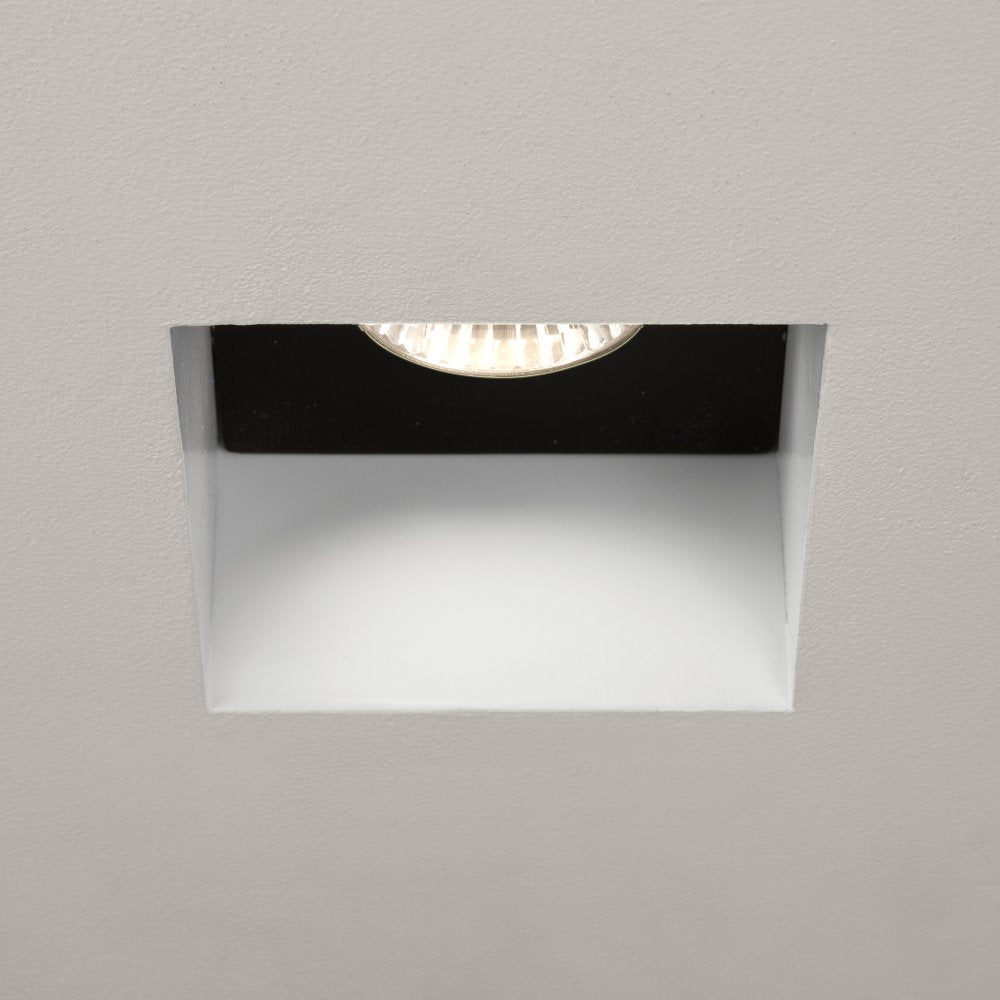 1248005 Trimless Square Bathroom Downlight/Recessed Spot Light Matt White