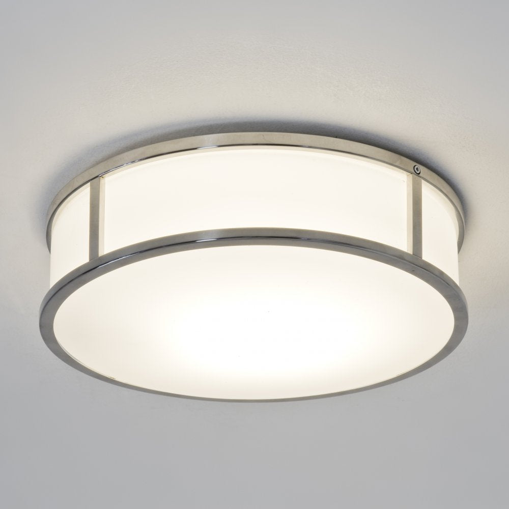 1121017 Mashiko Round 300 Bathroom Ceiling Light Polished Chrome