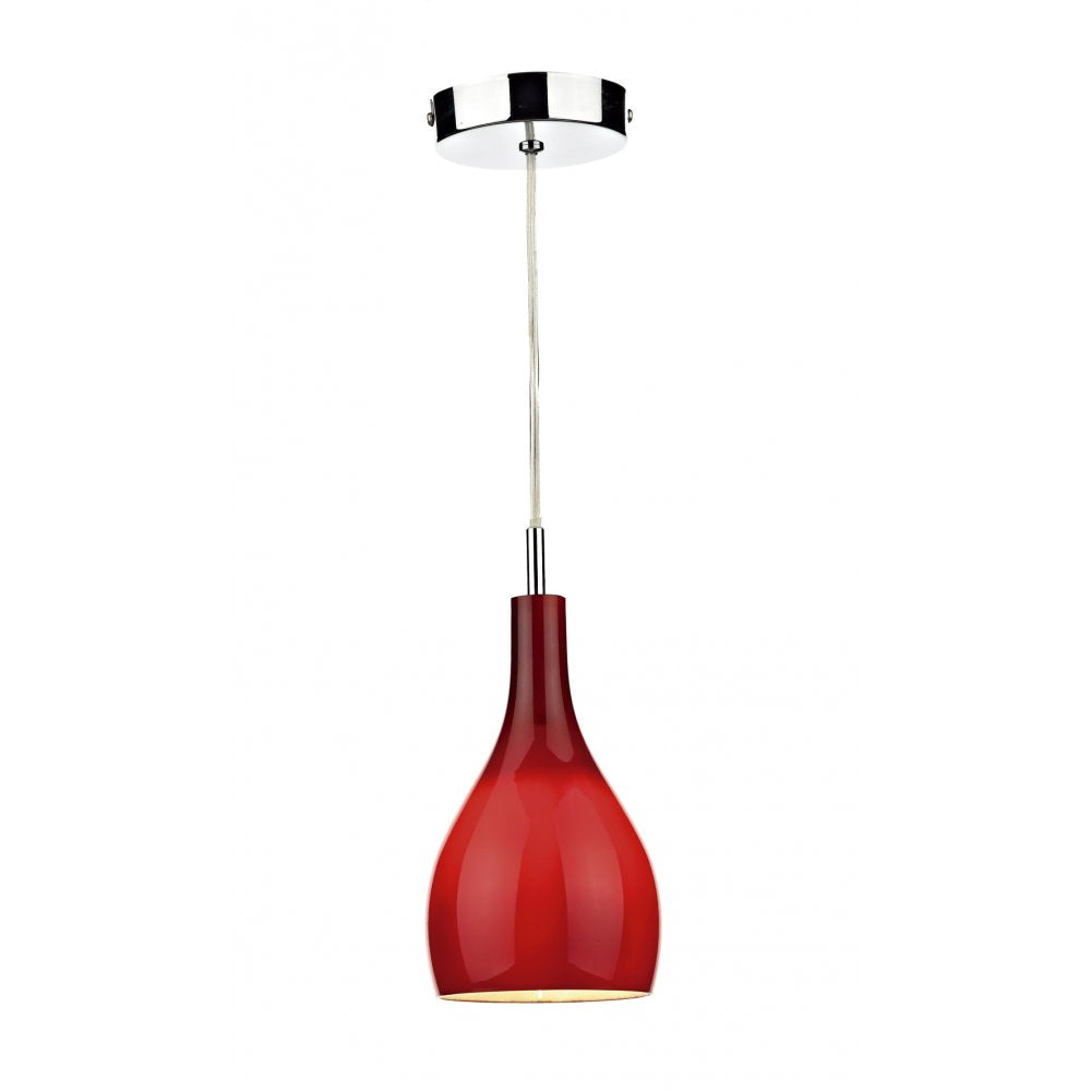Dar SOH0125 Soho Light Pendant Red
