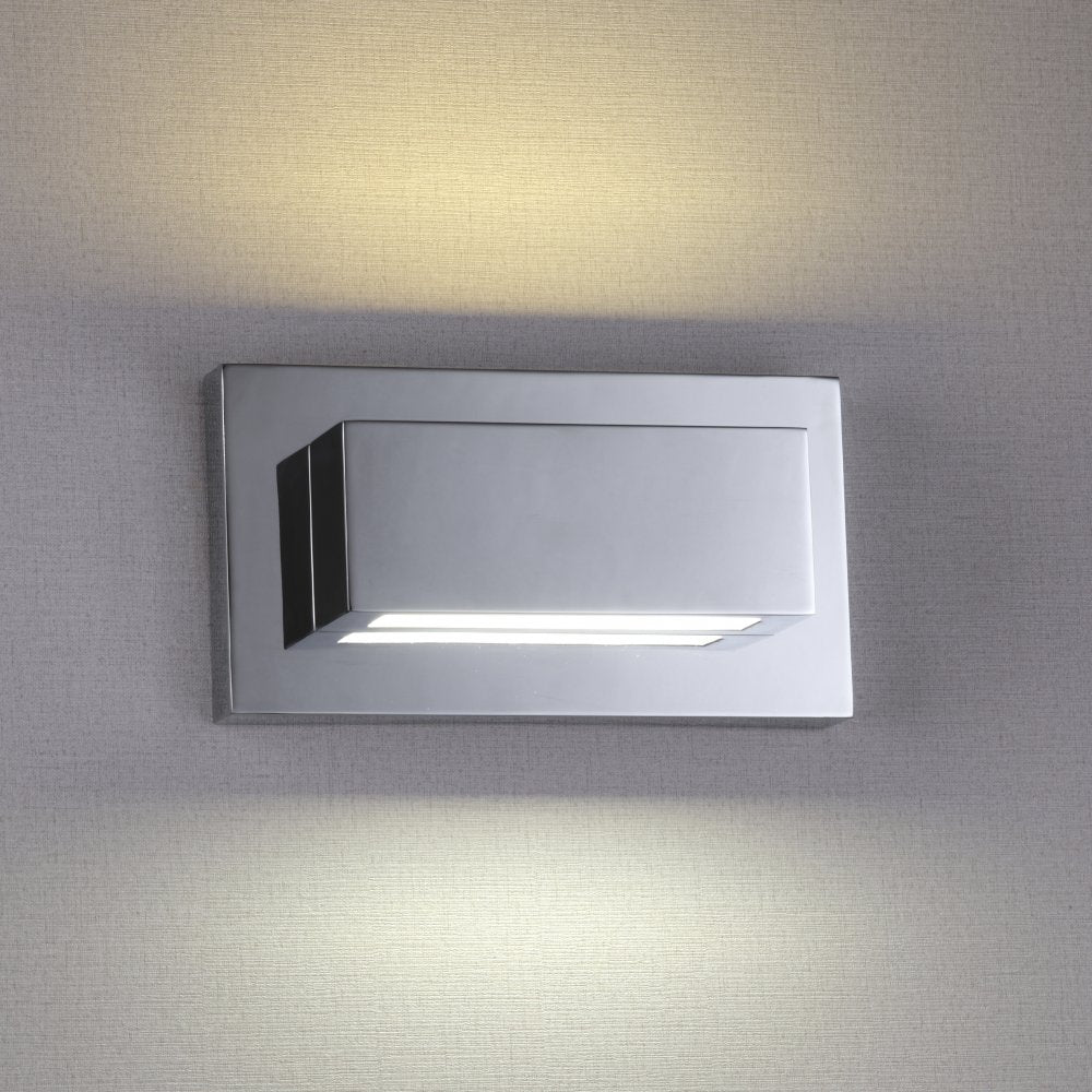1752CC Led Wall Light 10w Chrome Up/downlight