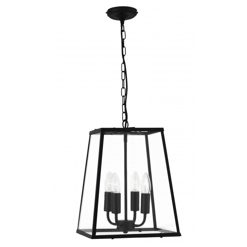 5614BK Voyager - 4 Light Black Pendant