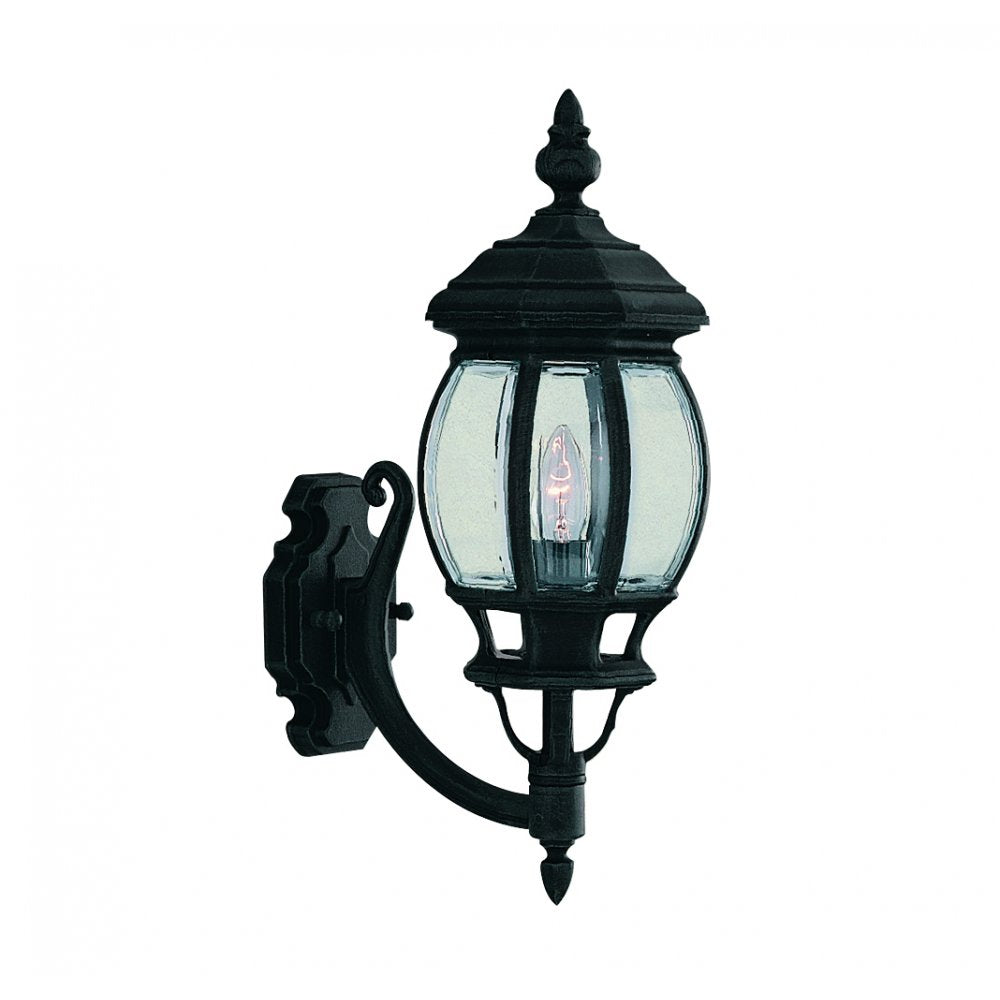 7144-1 Bel Aire Black Outdoor Wall Light