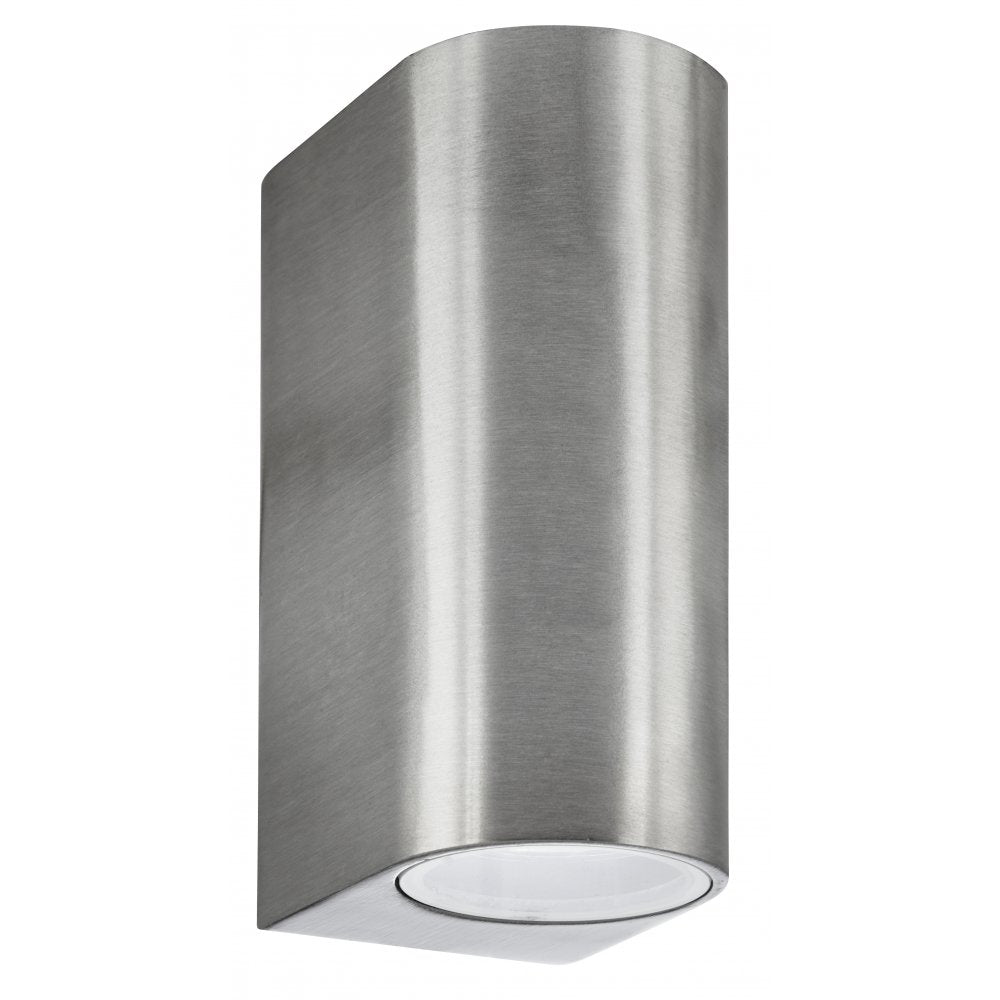 8008-2SS-LED Outdoor & Porch (gu10 Led) Ip44 Wall Light 2 Light Silver