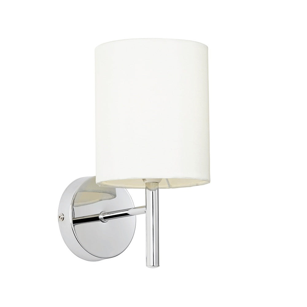 BRIO-1WBCH Brio 1 Light Wall Light Chrome White