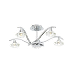 LANGELLA-5CH 5 Light Ceiling Fitting In Chrome