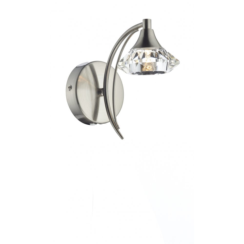 Dar LUT0746 Luther Wall Bracket Satin Chrome