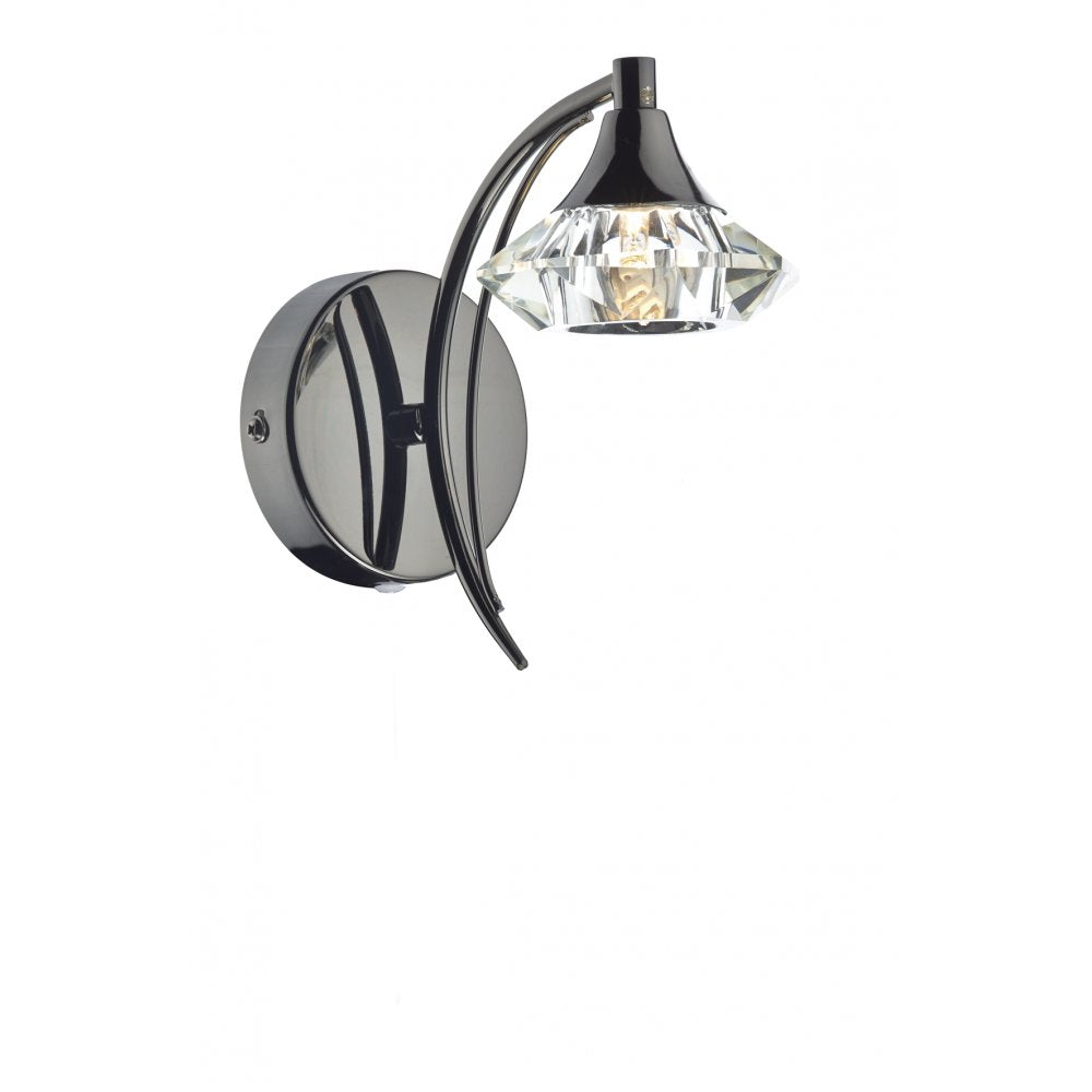Dar LUT0767 Luther Wall Bracket Black Chrome