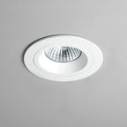 1240024 Taro Round Fire-Rated Downlight/Recessed Spot Light Matt White (S)