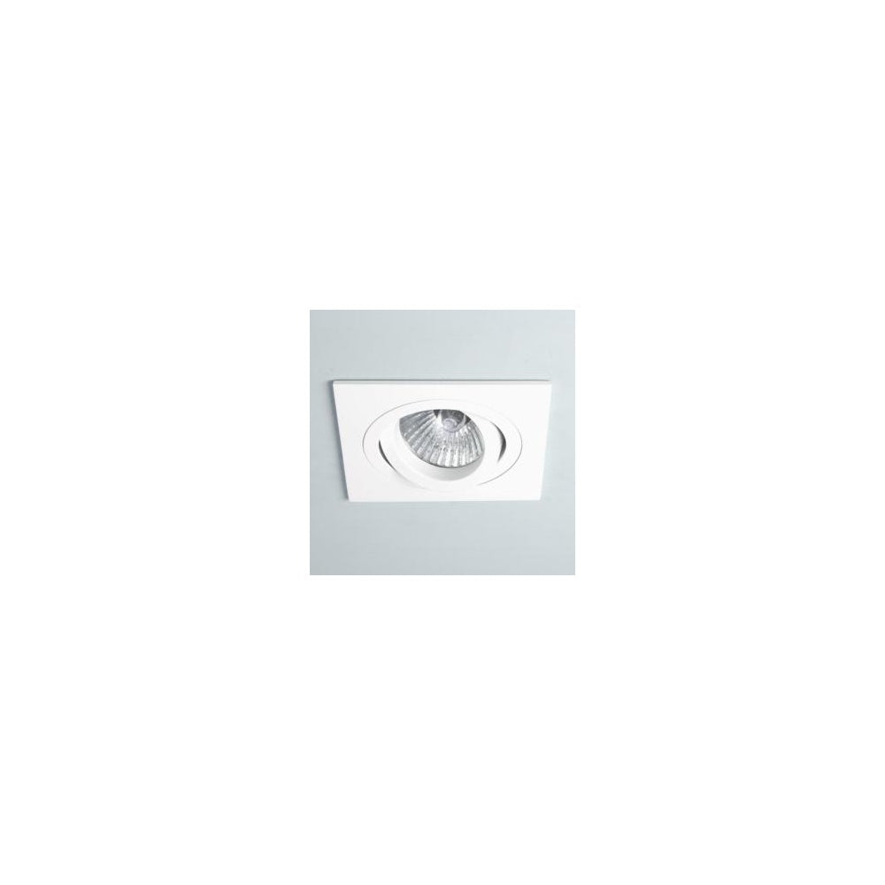 1240030 Taro Square Adjustable Fire-Rated Downlight/Recessed Spot Light Matt White