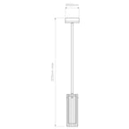 1411012 Ottavino Bathroom Pendant Matt Brushed Brass