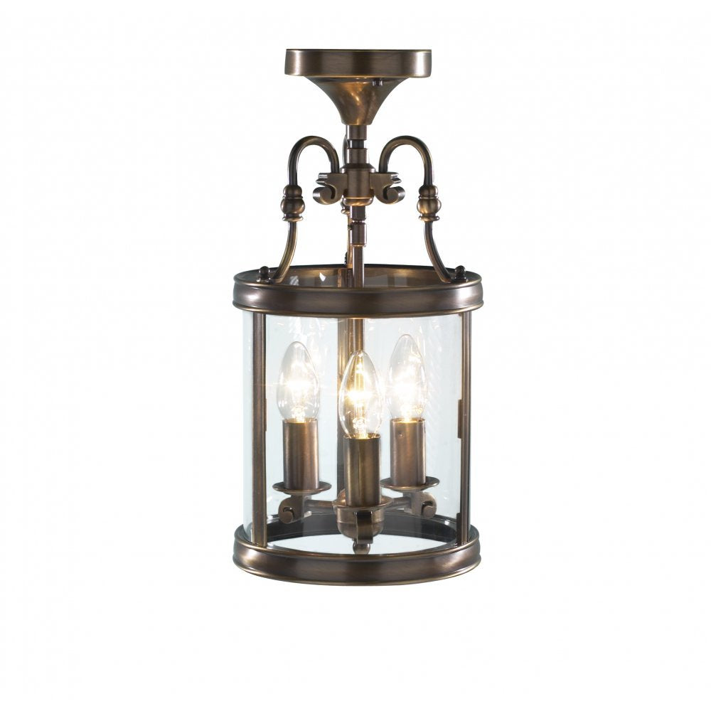 Dar LAM0375 Lambeth 3 Light Dual Mount Lantern