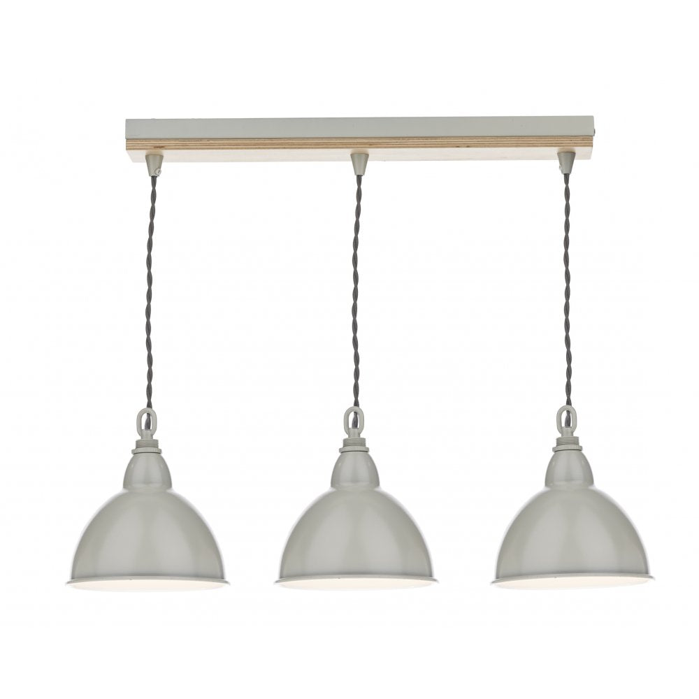 Dar BLY5343 Blyton Bar Pendant With Painted Shades (SD)