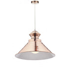 Dar DAU0164 Dauphine 1 Light Pendant Copper (SD)