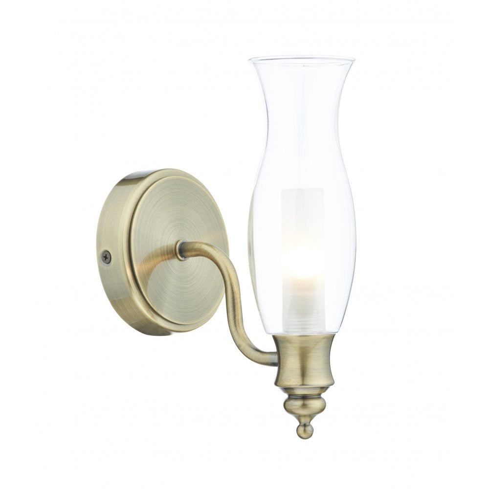 Vestry 1 Light Wall Bracket Antique Brass