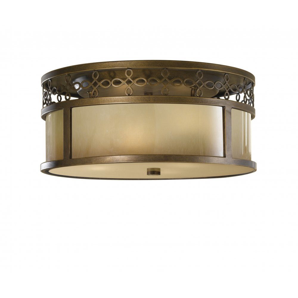 FE/JUSTINE/F Justine 3 Light Flush Ceiling