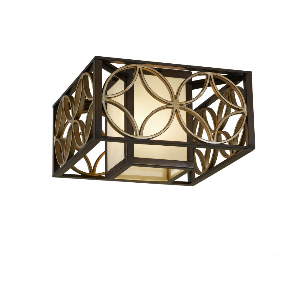 FE-REMY-F Remy 2 Light Flush Heritage Bronze/Parissiene Gold