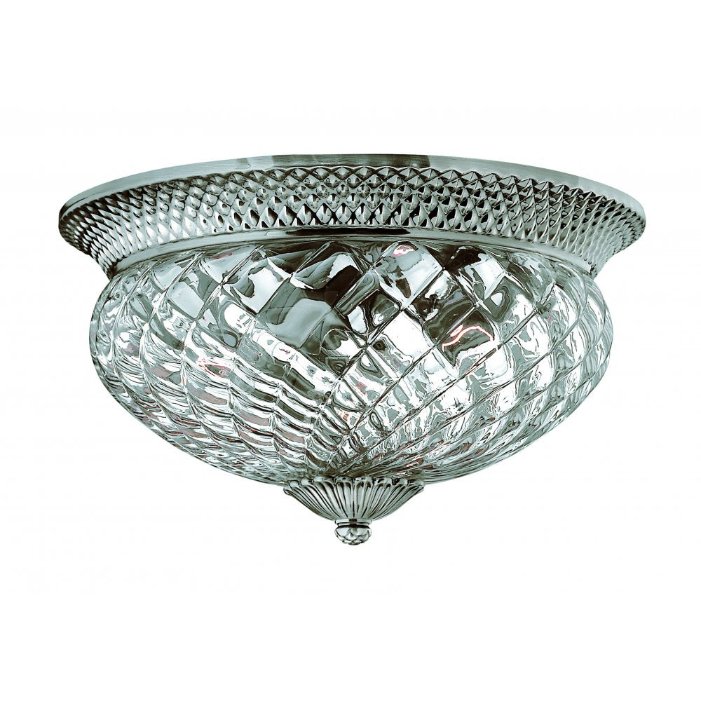 HK/PLANT/F/L PL Plantation Large Flush Antique Nickel (S)