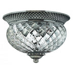 HK-PLANT-F-S-PL Plantation 2 Light Small Flush Polished Antique Nickel