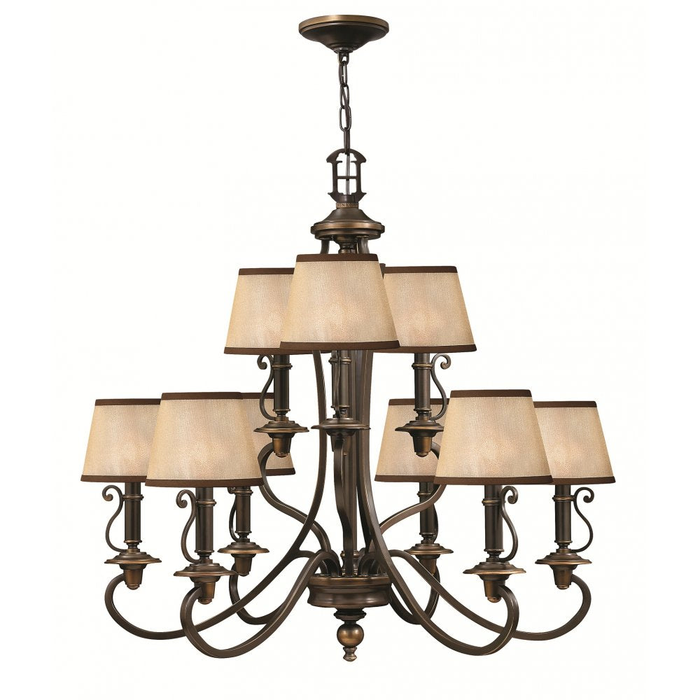 HK/PLYMOUTH9 Plymouth 9 Light Chandelier
