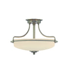 QZ-GRIFFIN-SFS-C Griffin 3 Light Semi-Flush Polished Chrome