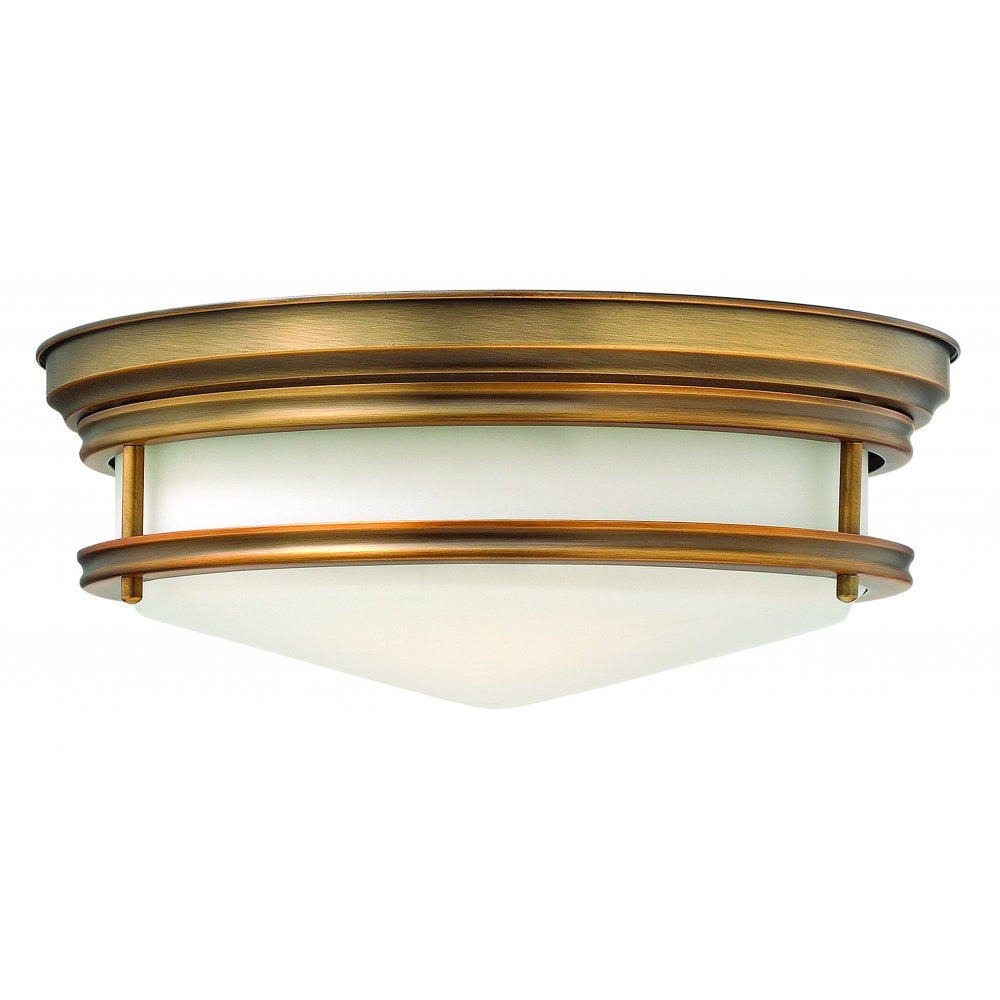 HK-HADLEY-F-BR Hadley 3 Light Flush Brushed Bronze