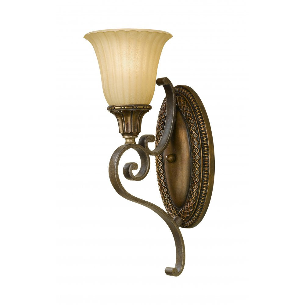 FE-KELHAM-HALL1 Kelham Hall 1 Light Wall Light Firenze Gold/British Bronze
