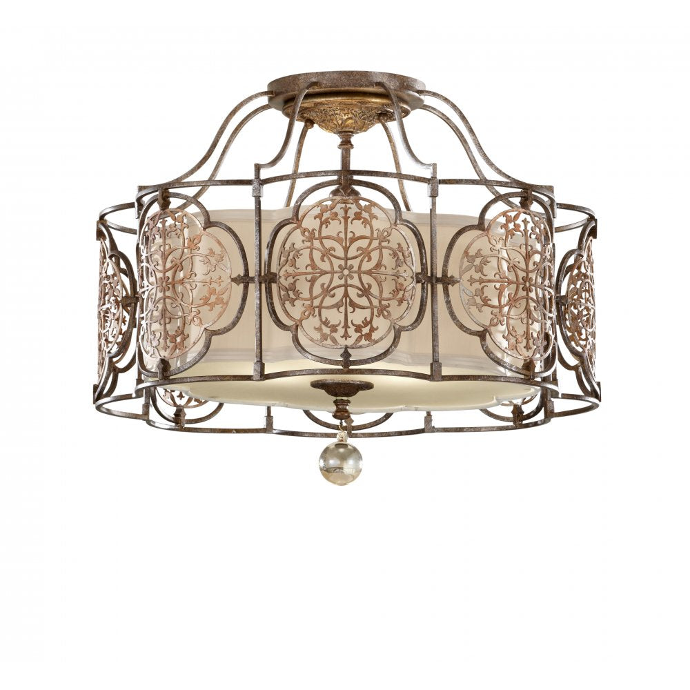 FE/MARCELLA/SF Marcella 3 Light Semi-flush