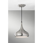 FE-BESO-P-M-BS Beso 1 Light Medium Pendant Brushed Steel (S)