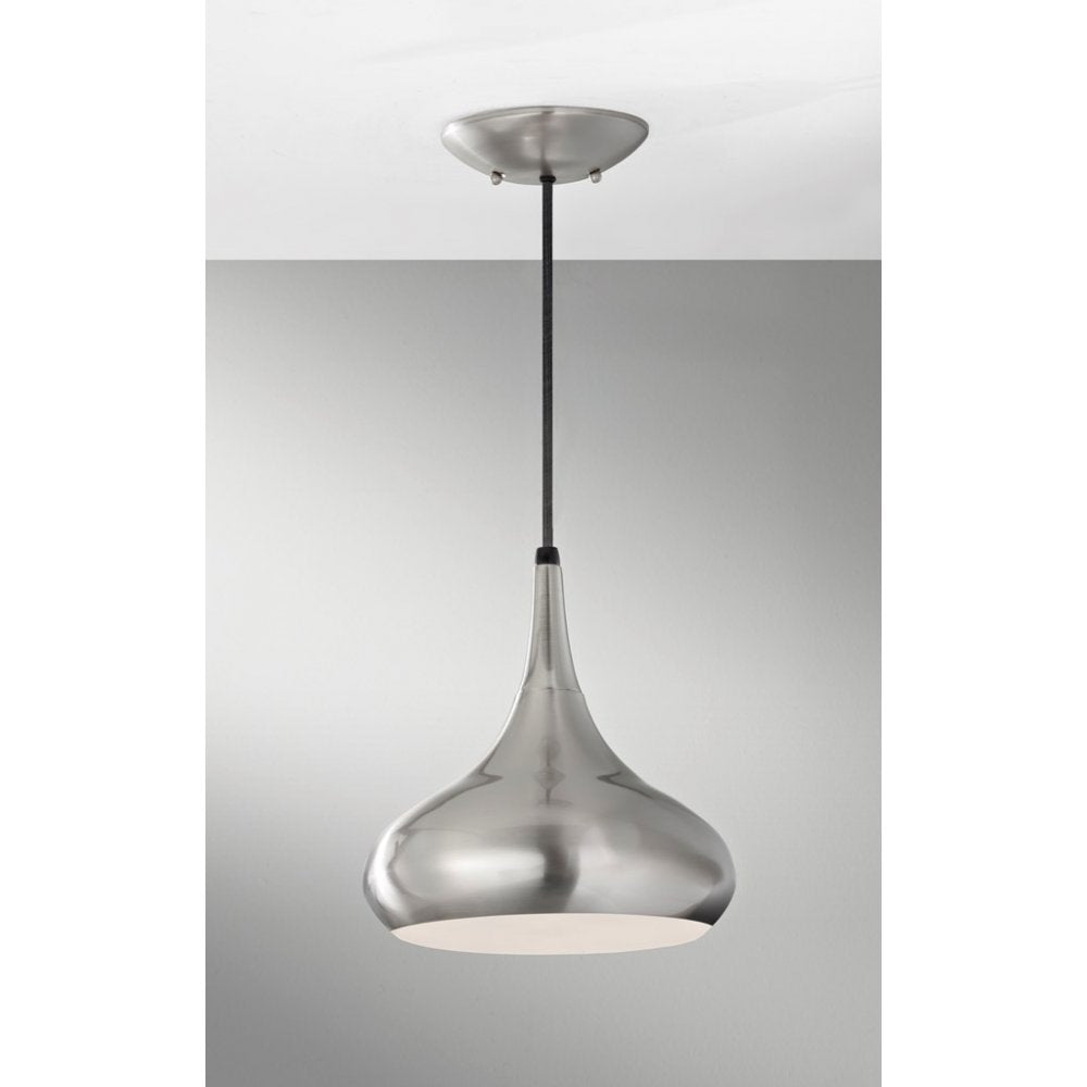 Beso 1 Light Medium Pendant Brushed Steel (S)