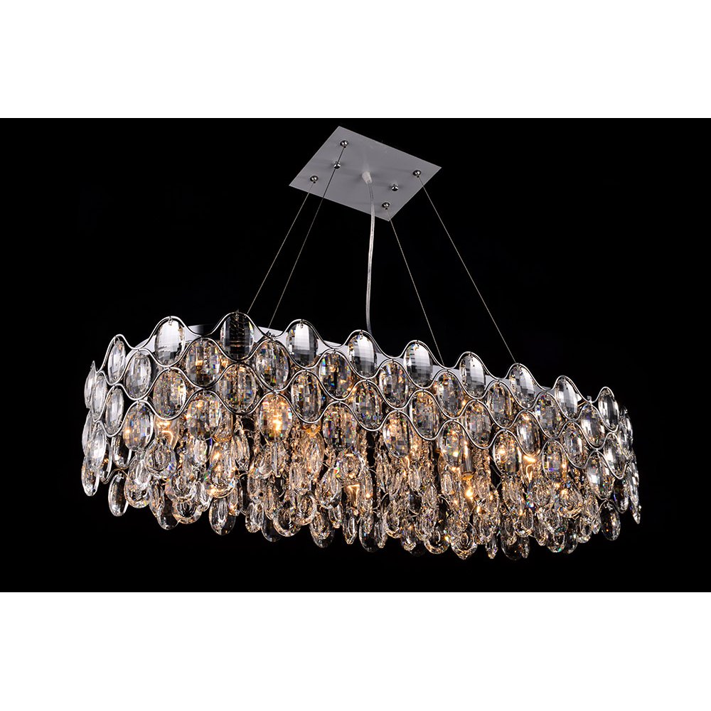 CF412181/10/OBL/CH Raina Oblong Pendant Crystal