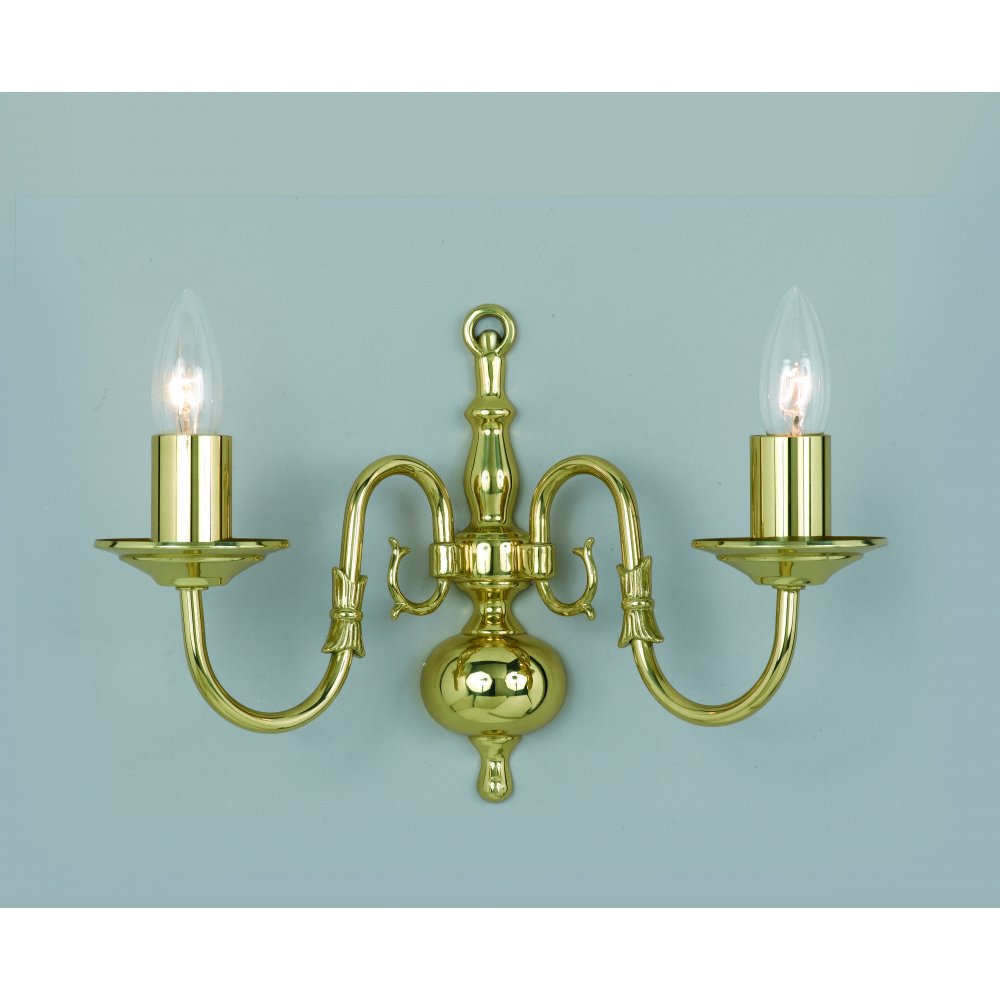 BF00350/02/WB/PB Flemish Wall Polished Brass