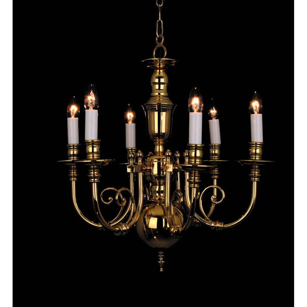 BF19706/06 Beveren Chandelier Polished Brass